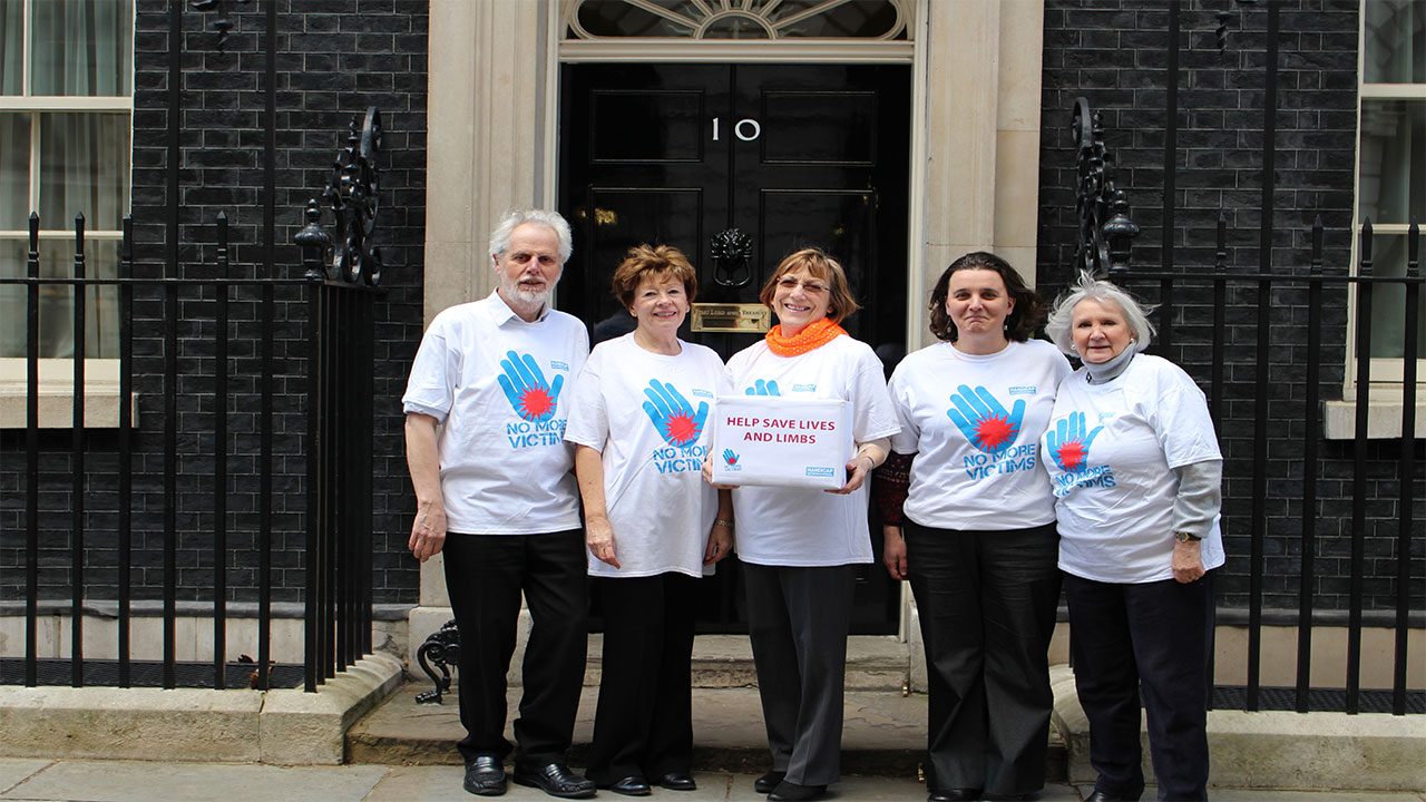 61 520 signatures handed in at Downing Street to help save lives